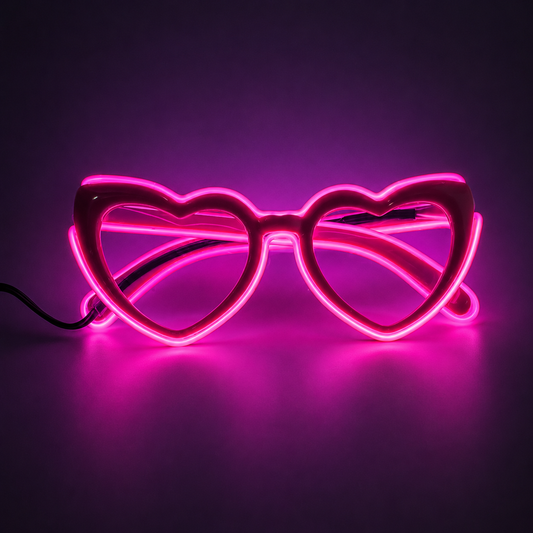 GLOWSTEP™  LED Heart Glasses