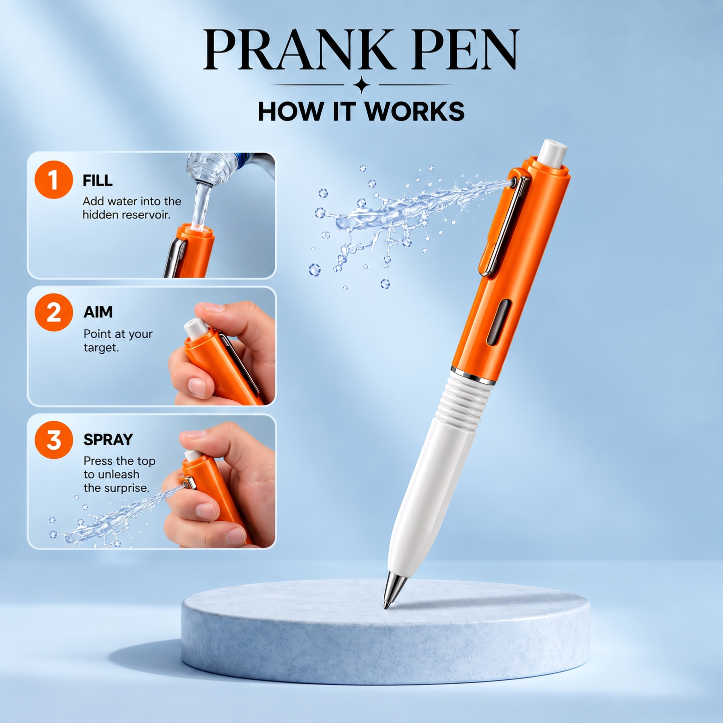 PRANKPEN™ Water Squirting Pen